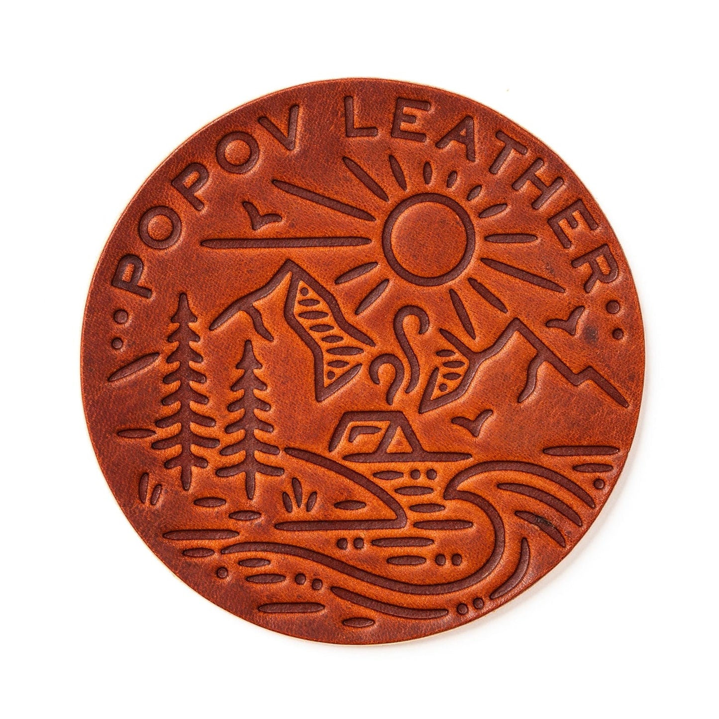 Leather Coasters 4 Pack - 4 Seasons