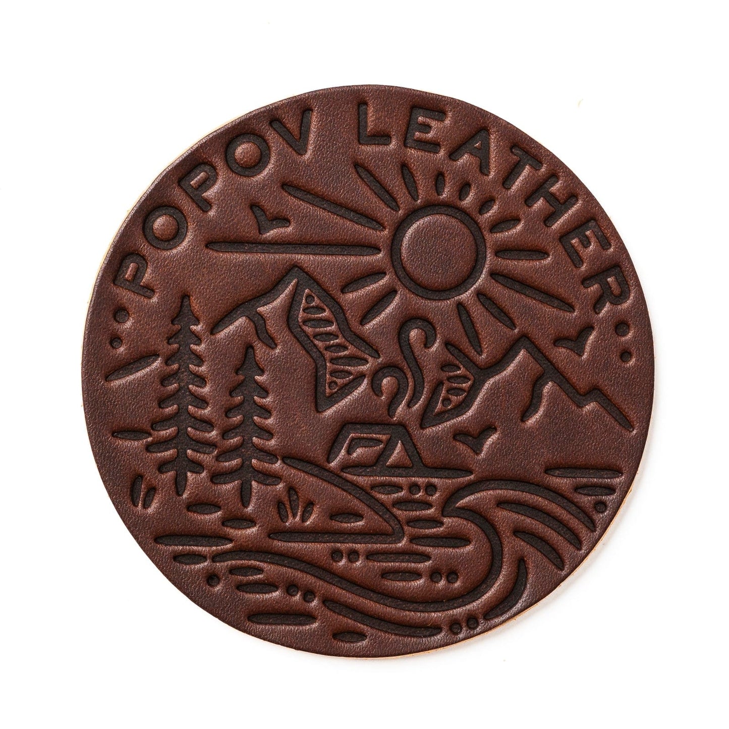 Leather Coasters 4 Pack - 4 Seasons
