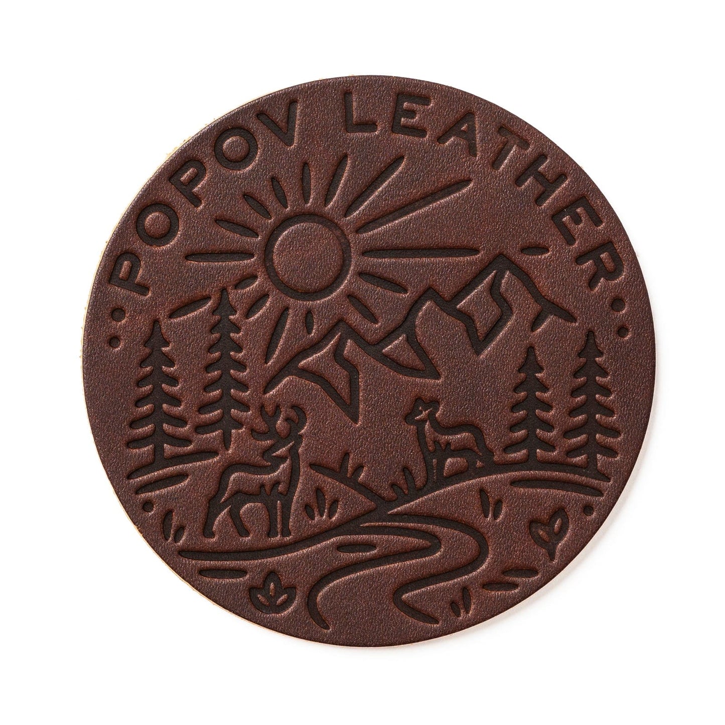 Leather Coasters 4 Pack - 4 Seasons