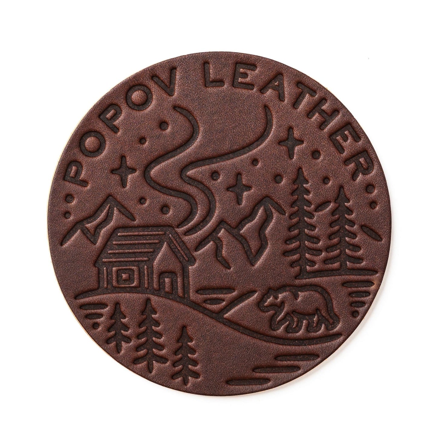 Leather Coasters 4 Pack - 4 Seasons