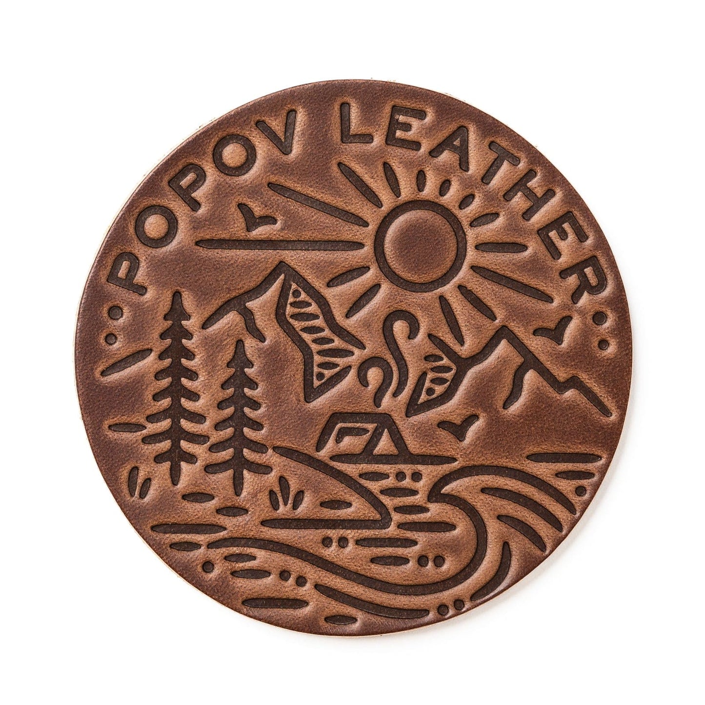 Leather Coasters 4 Pack - 4 Seasons