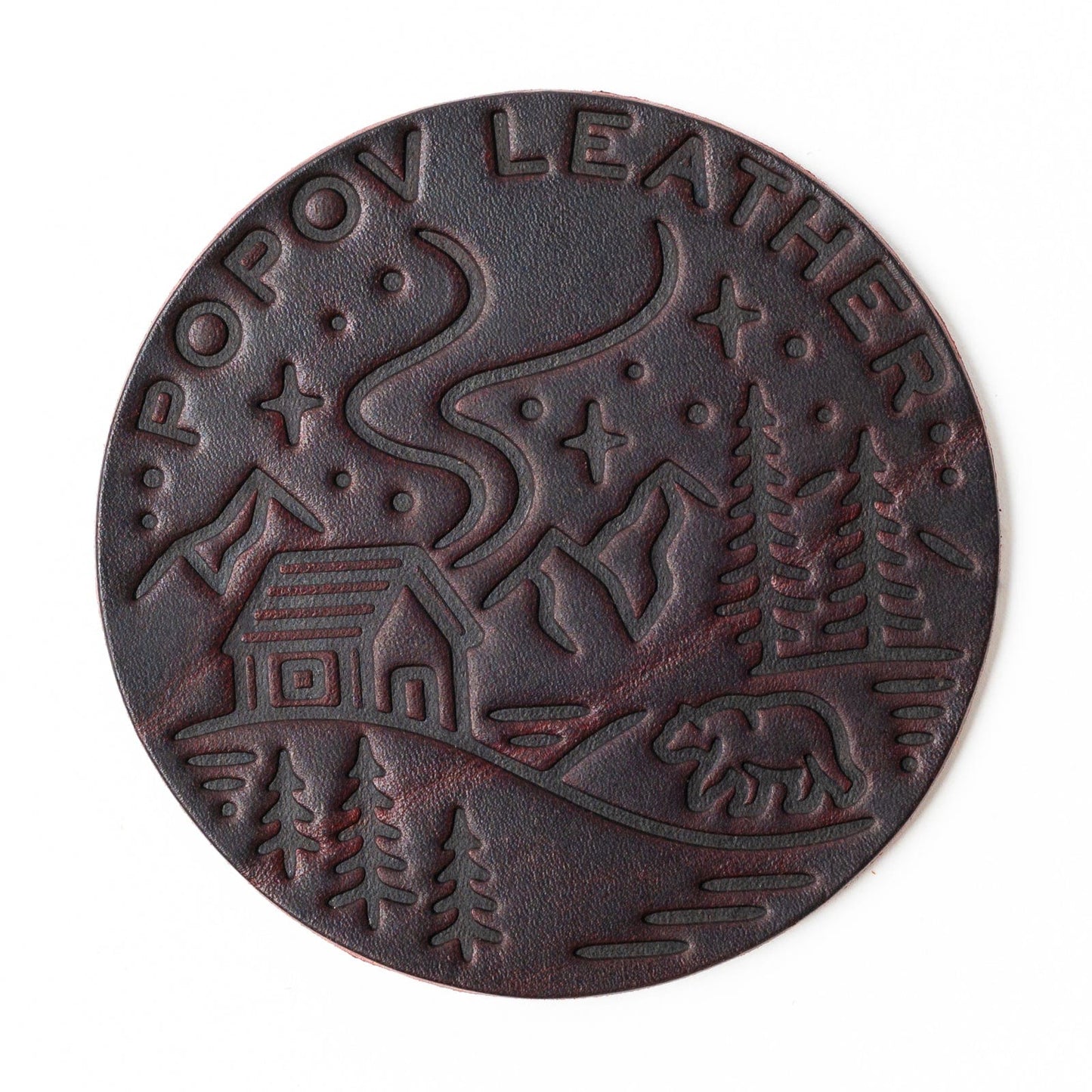 Leather Coasters 4 Pack - 4 Seasons