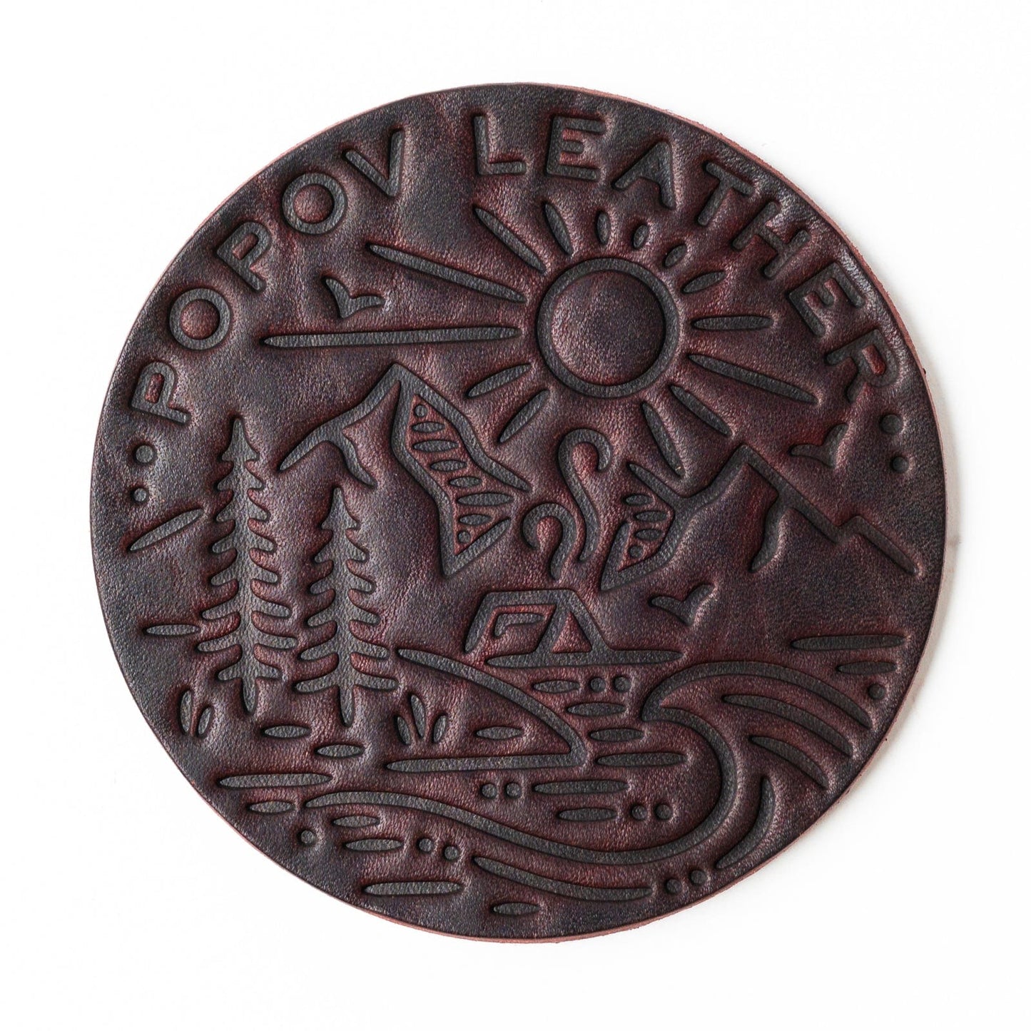 Leather Coasters 4 Pack - 4 Seasons