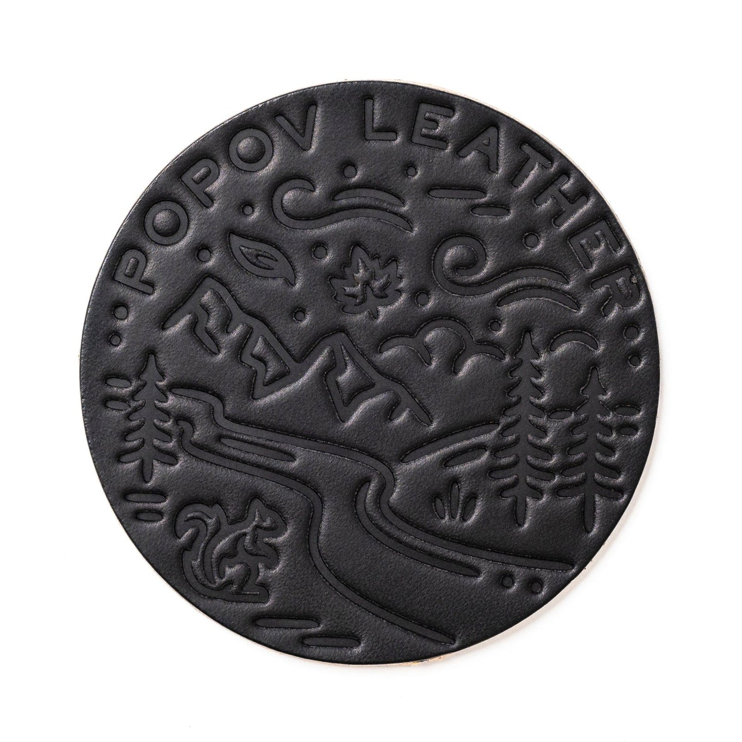 Leather Coasters 4 Pack - 4 Seasons