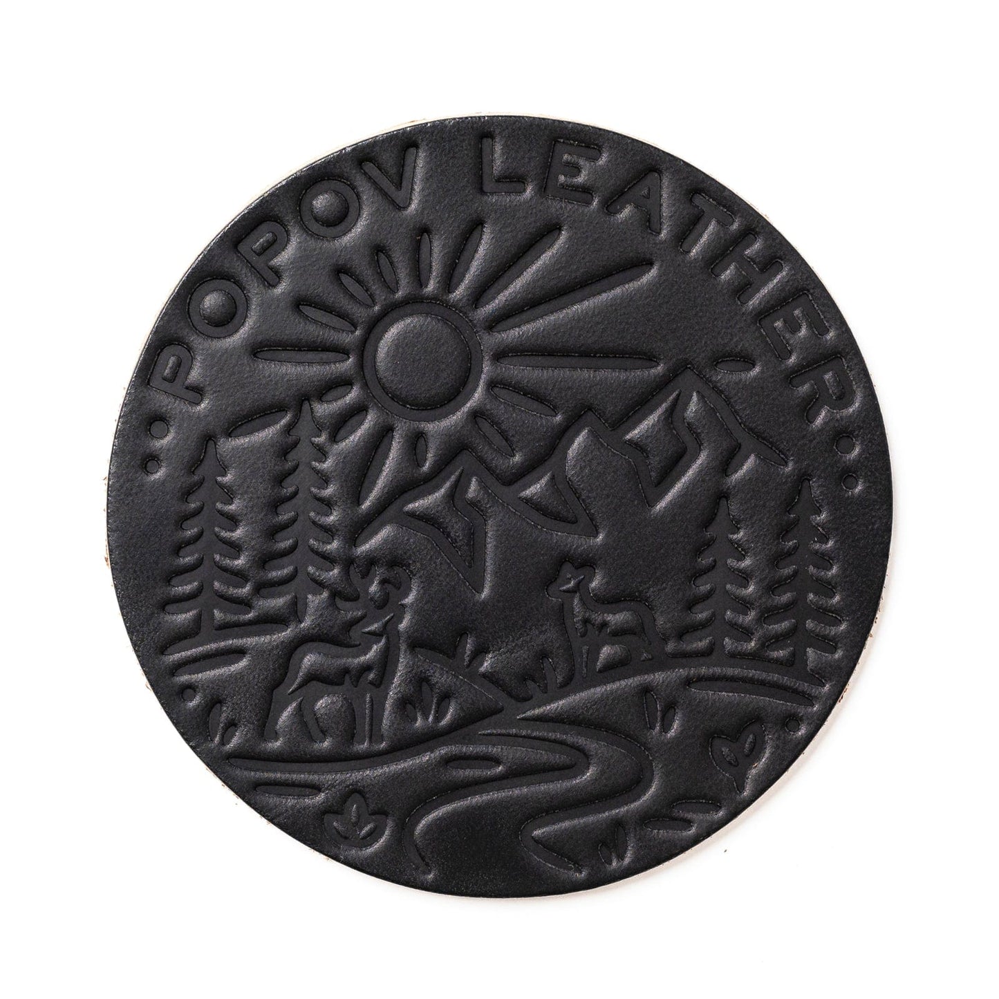 Leather Coasters 4 Pack - 4 Seasons