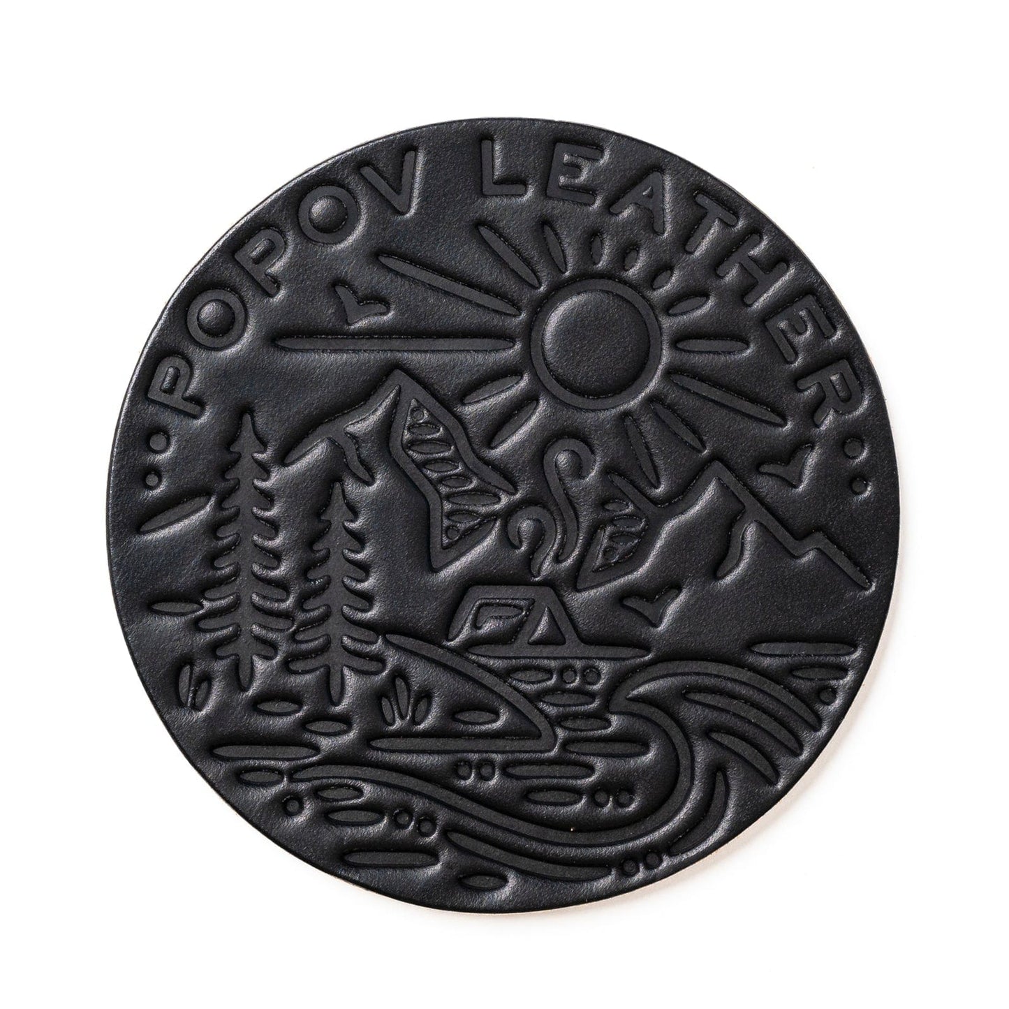 Leather Coasters 4 Pack - 4 Seasons