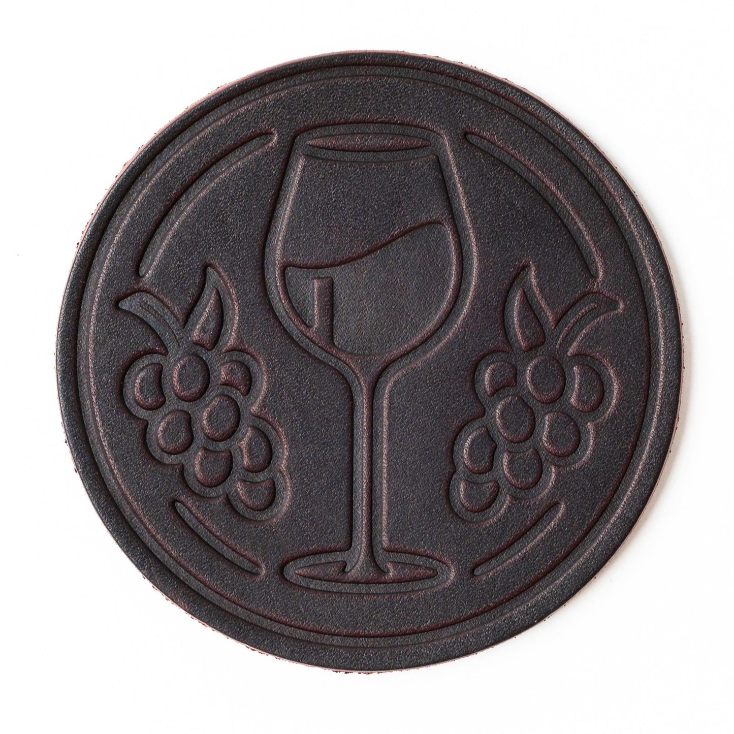 Leather Coasters 4 Pack - Merlot