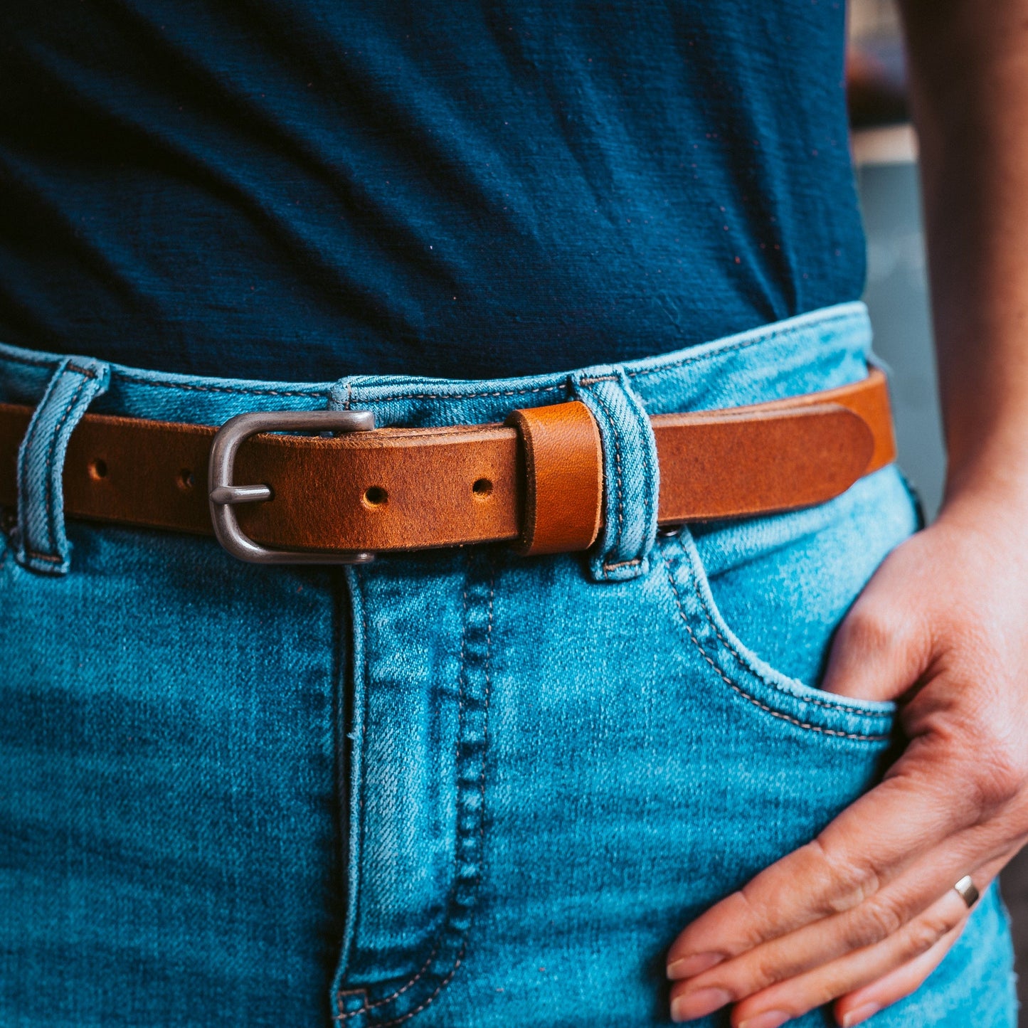 Leather Conway Belt - 1"