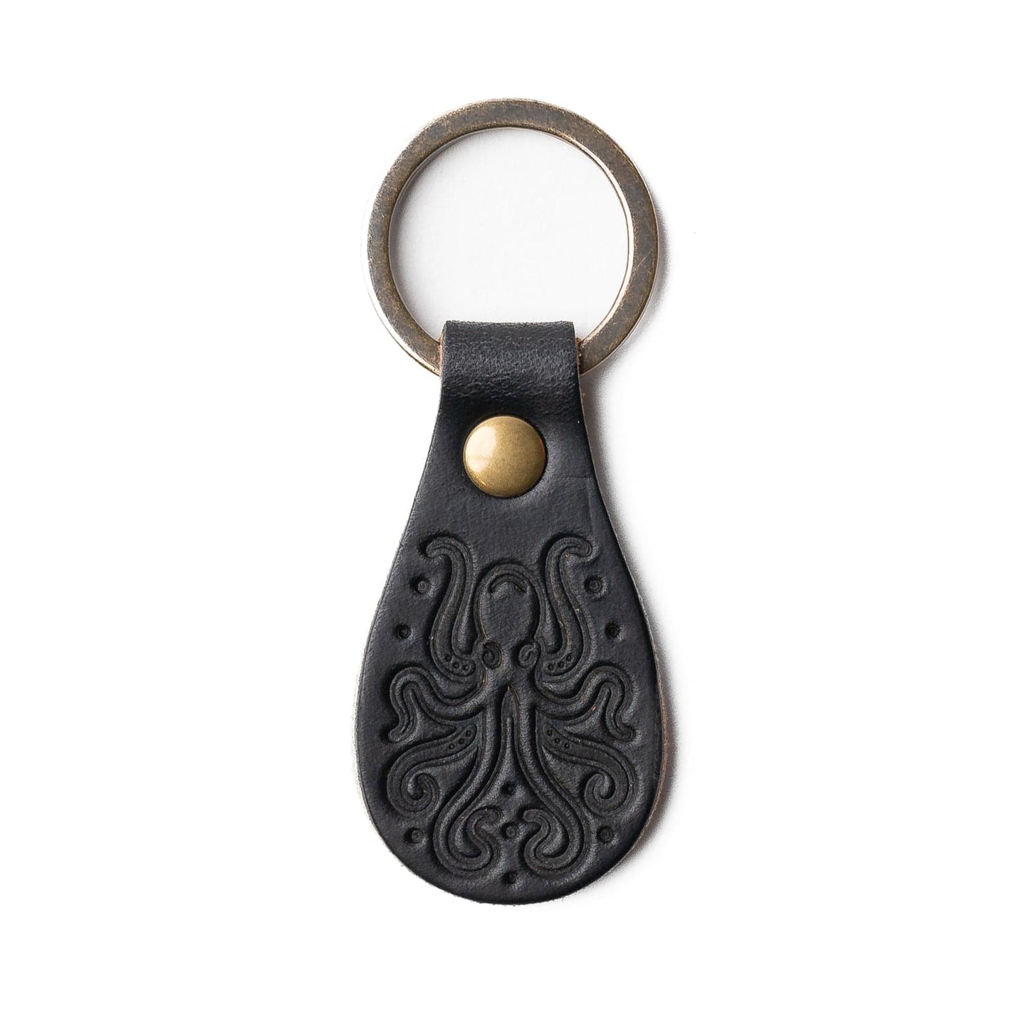 Leather Keyfob - Kraken