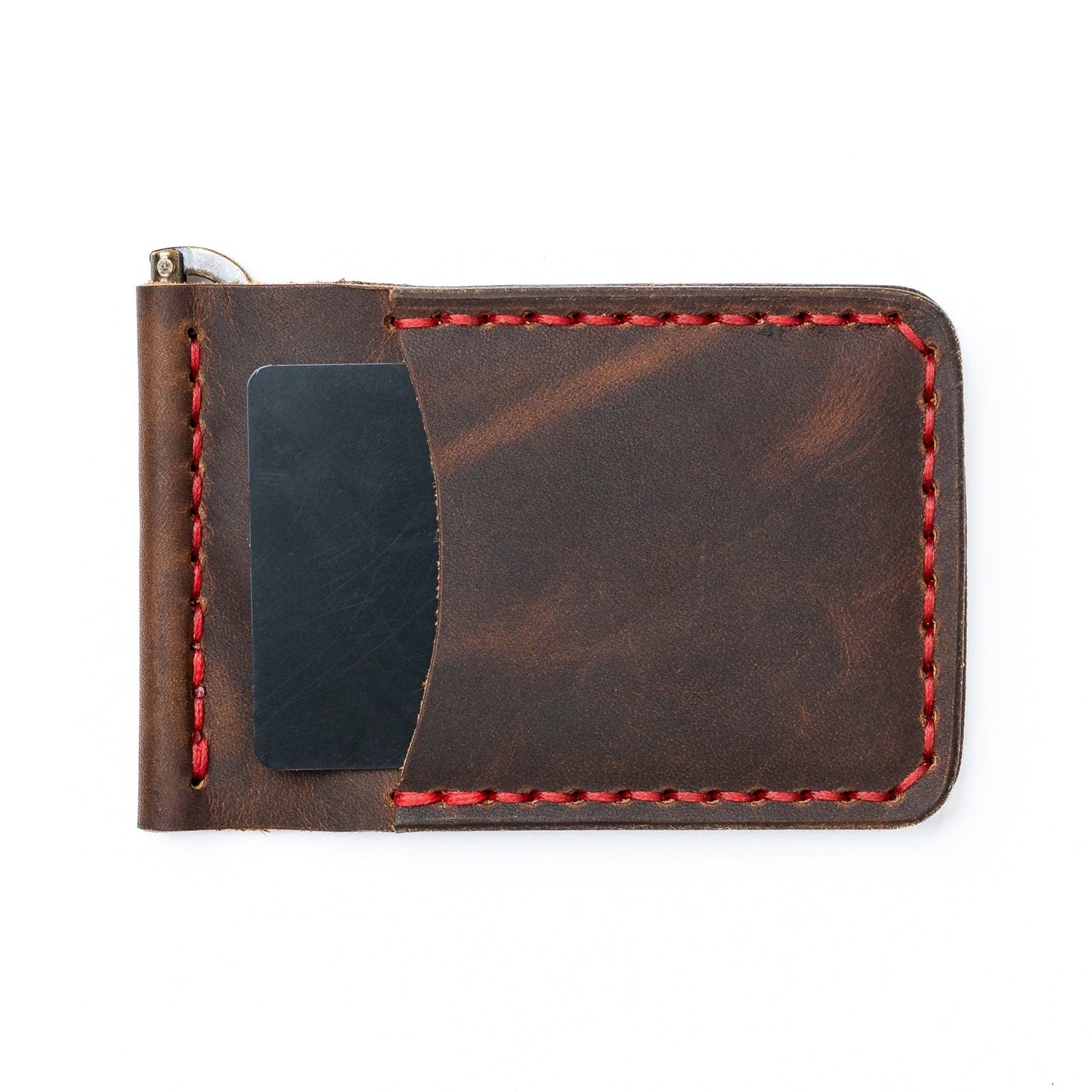 Leather Money Clip Wallet