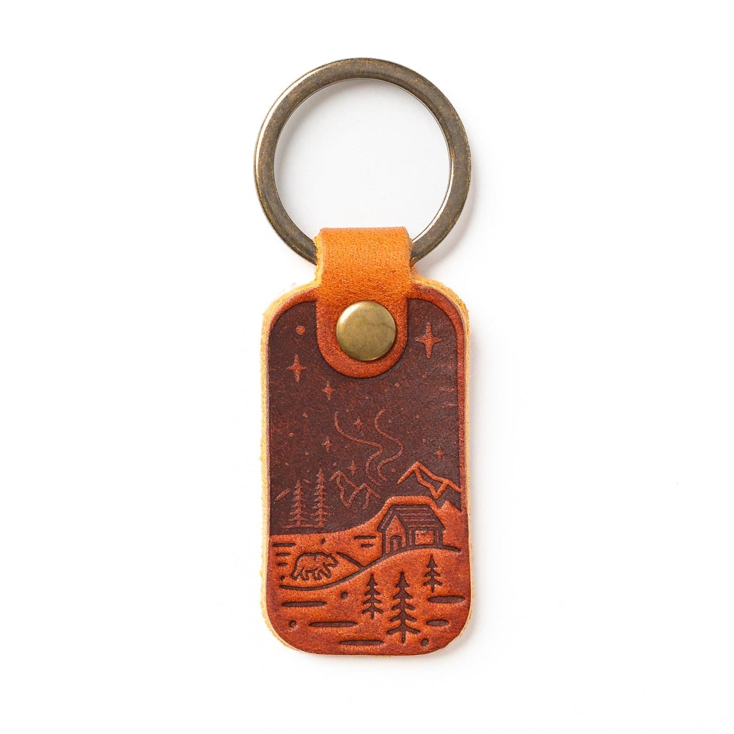 Leather Keyfob - Northern Lights