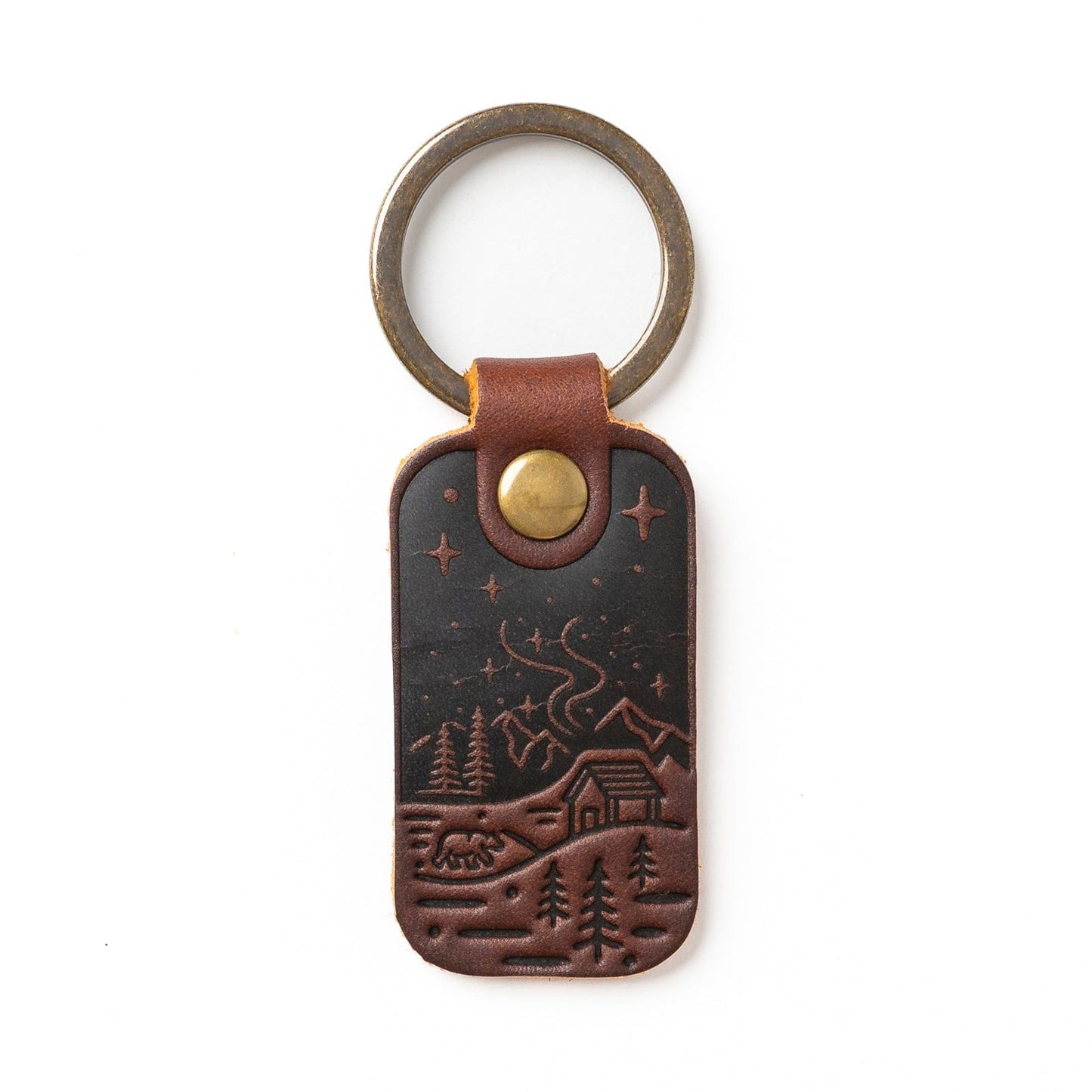 Leather Keyfob - Northern Lights