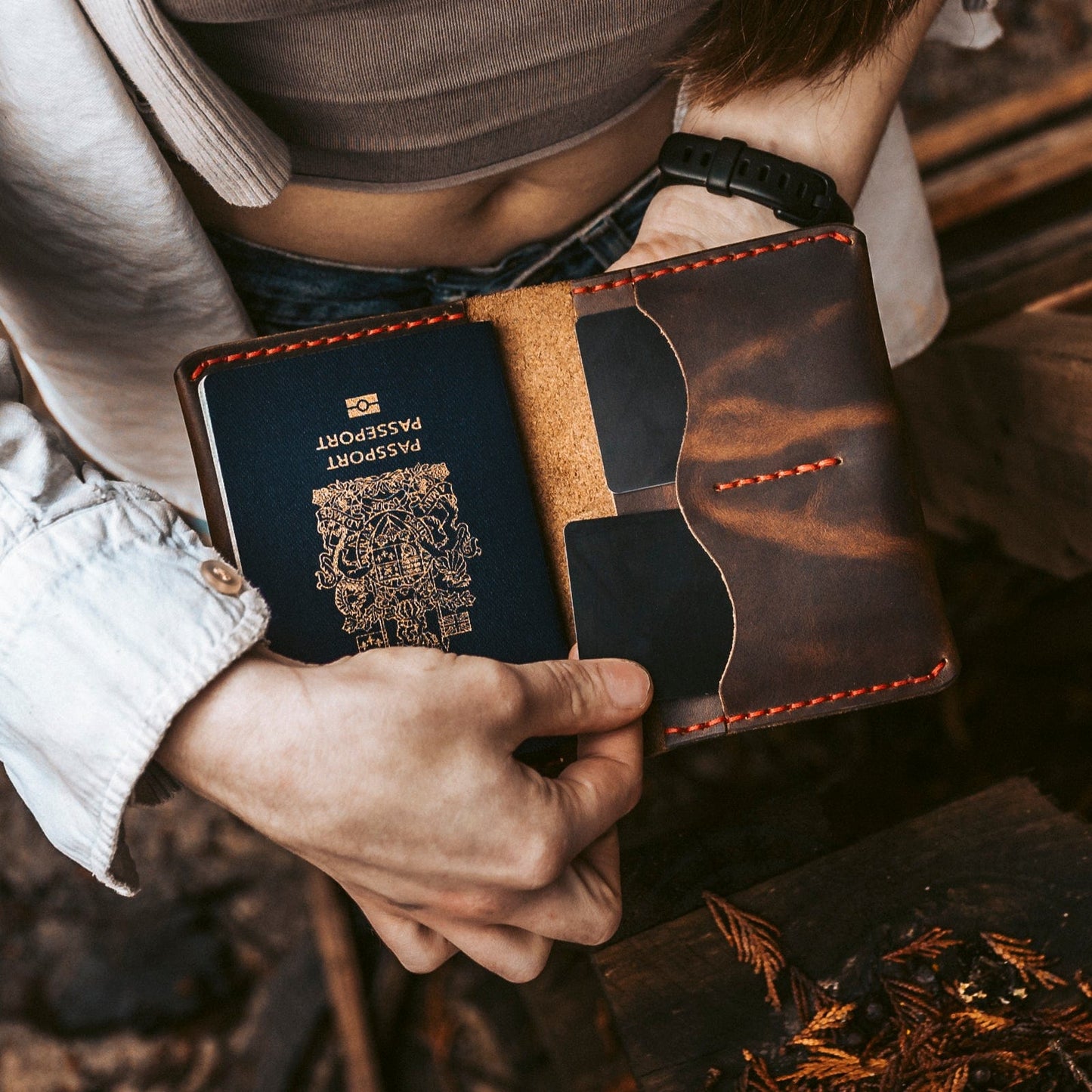 Leather Passport Holder