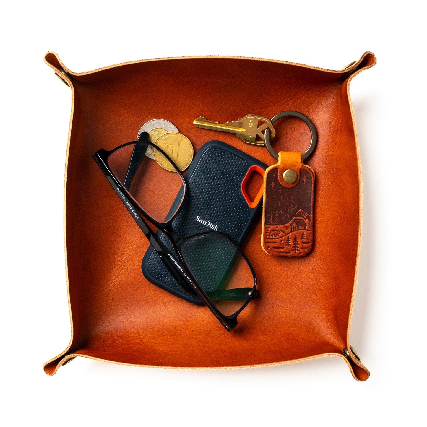 Leather Valet Tray