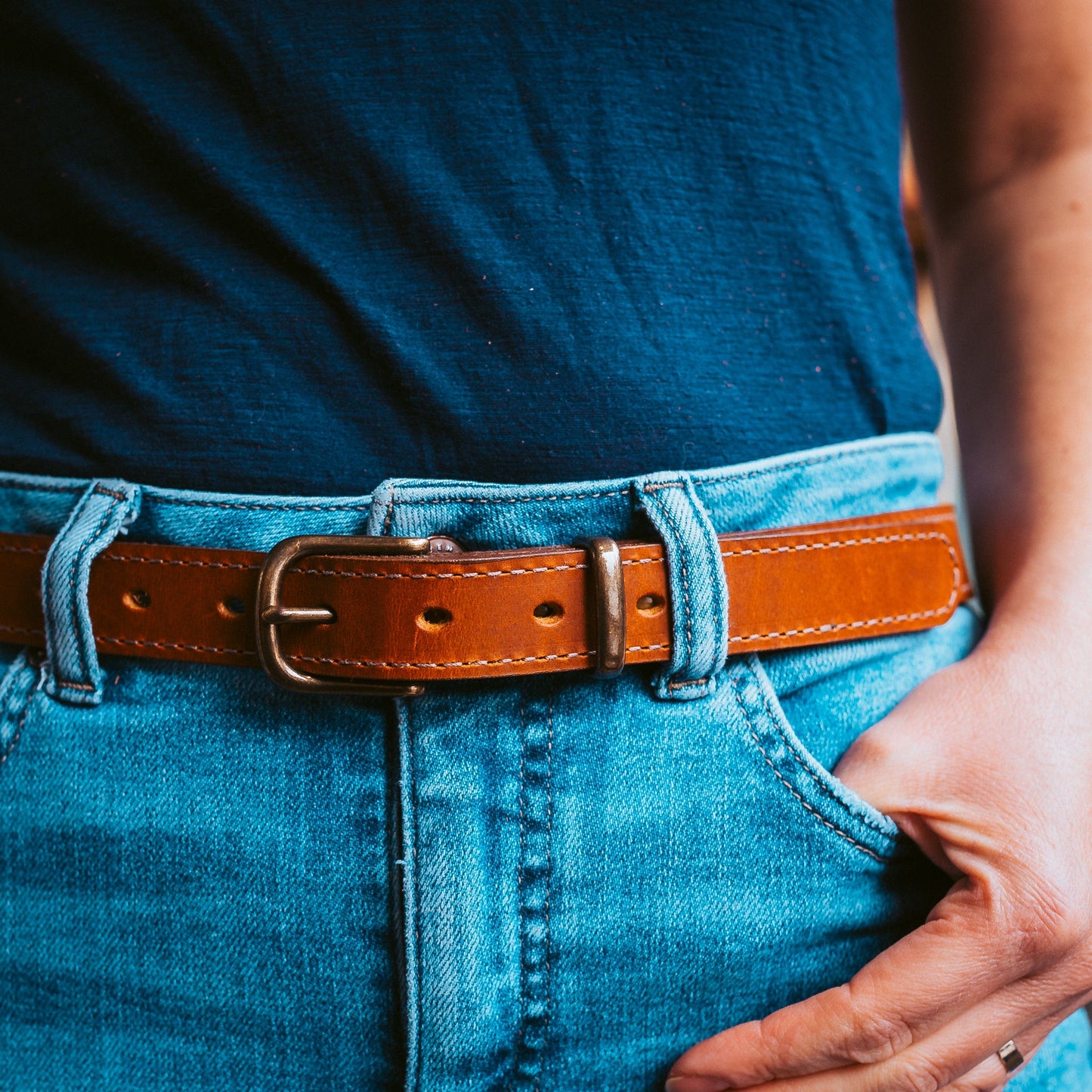 Leather Vanguard Belt - 1"