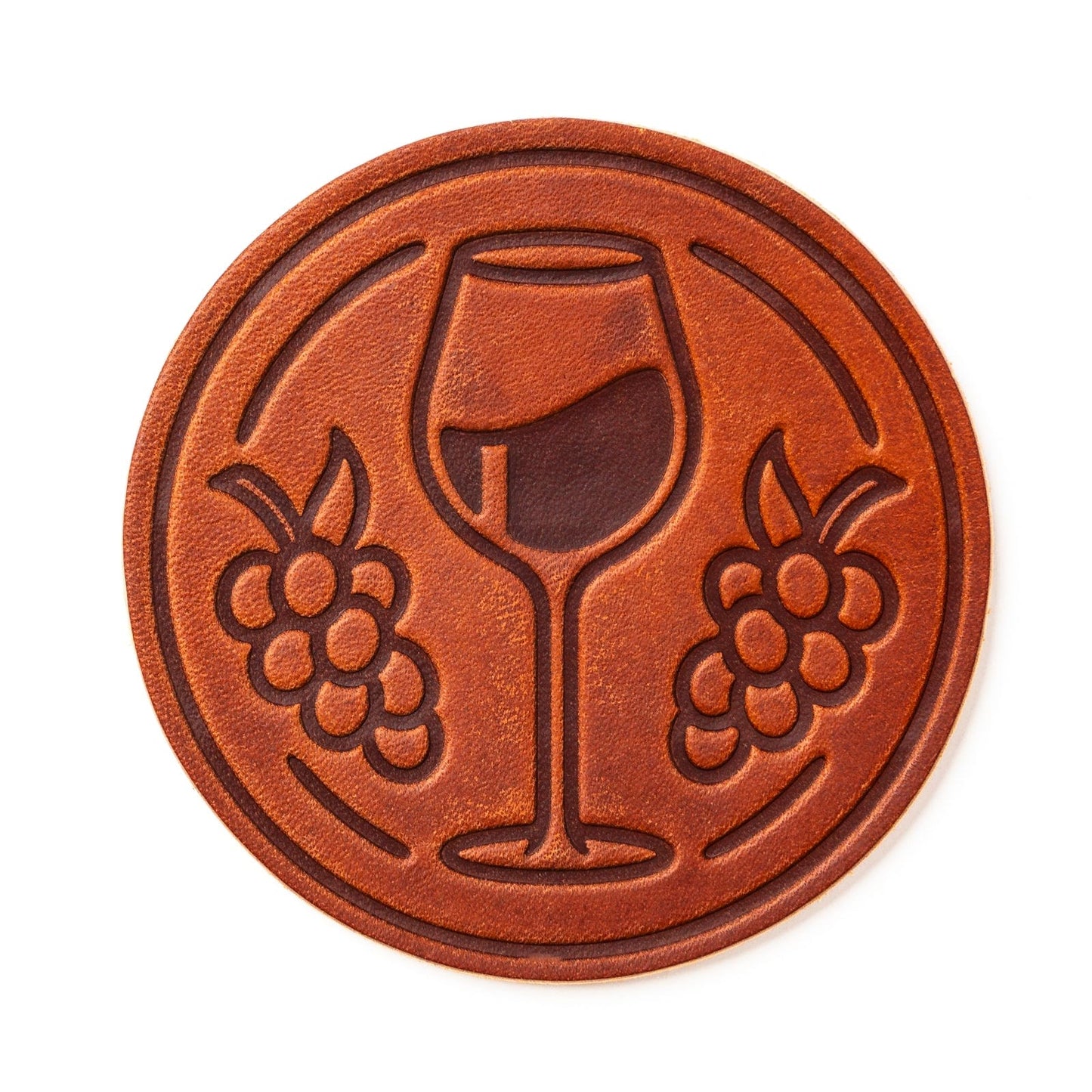 Leather Coasters 4 Pack - Merlot