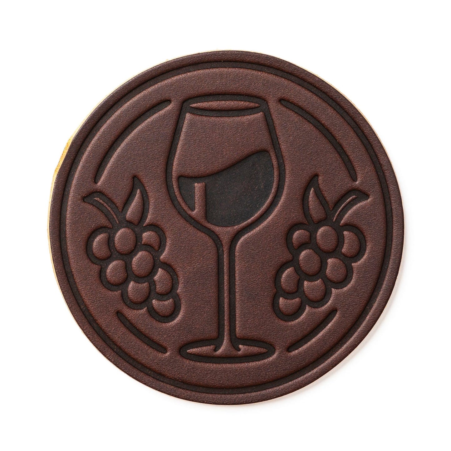 Leather Coasters 4 Pack - Merlot