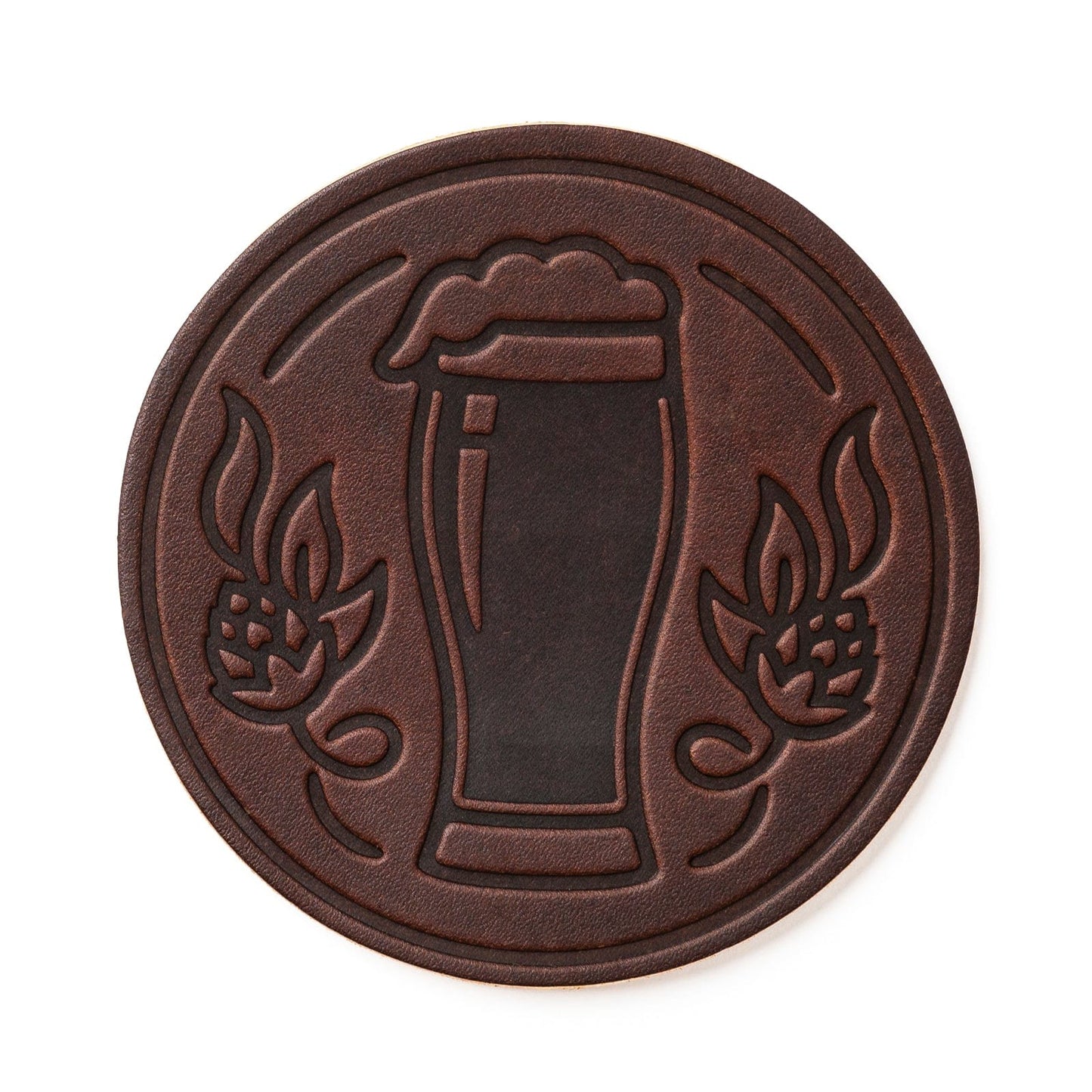 Leather Coasters 4 Pack - Stout