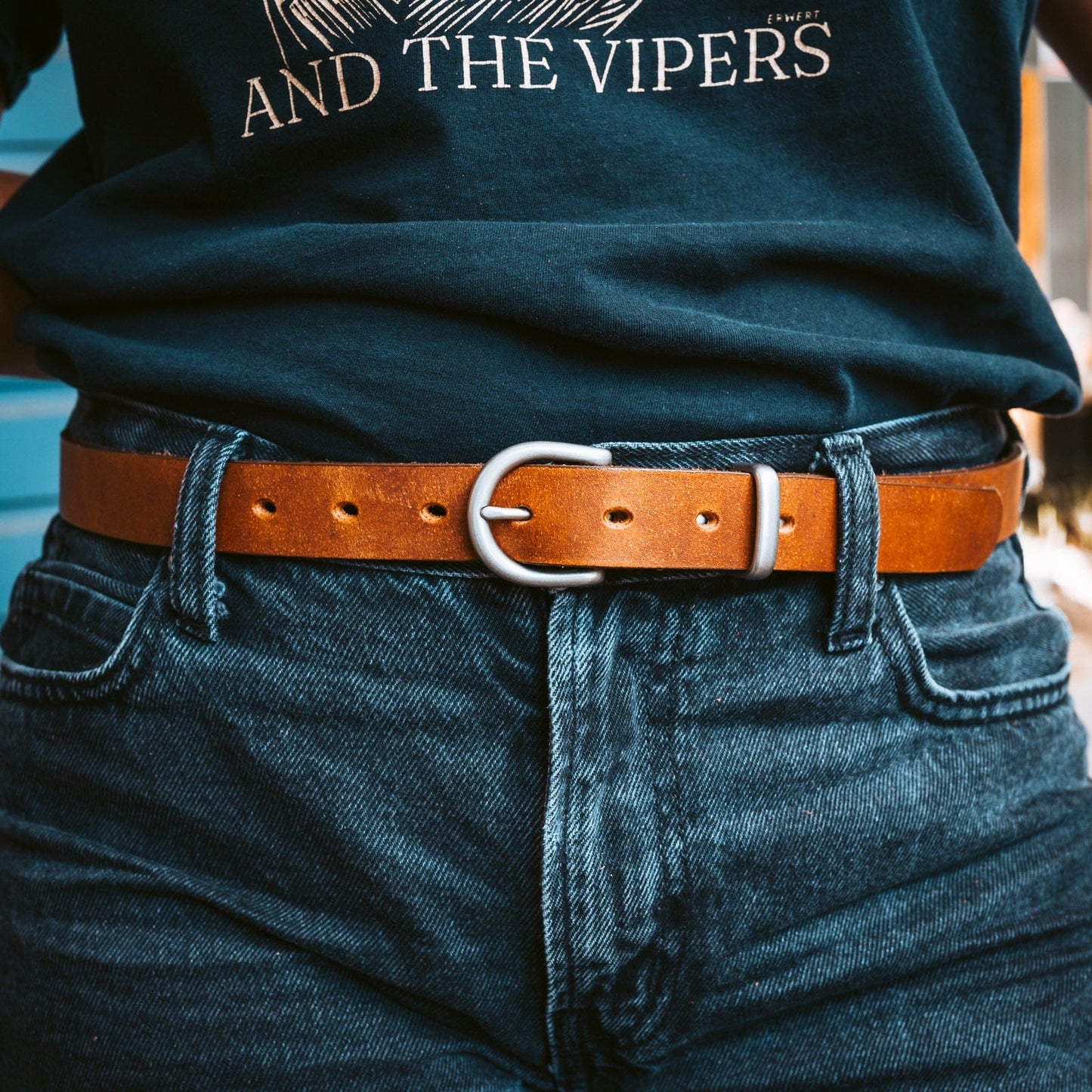 Women's Leather Belt - 1"