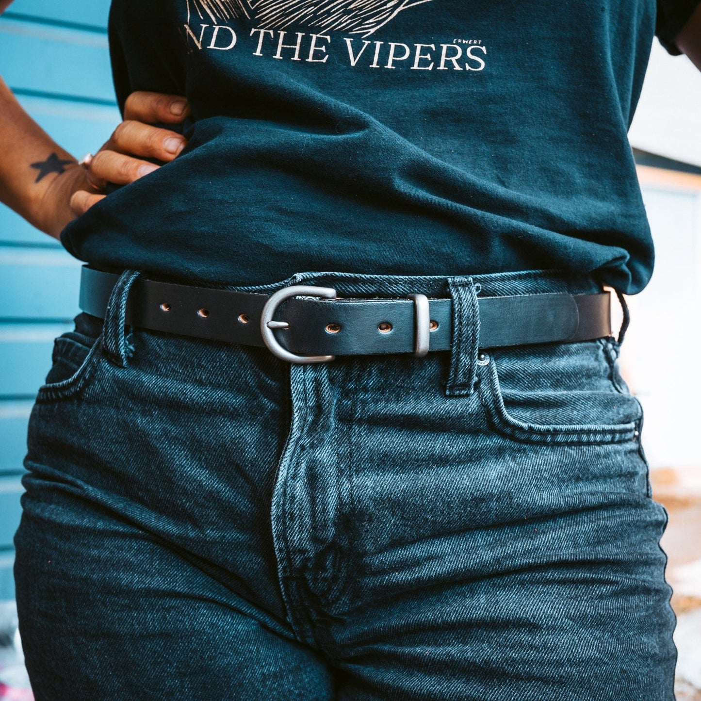 Women's Leather Belt - 1"