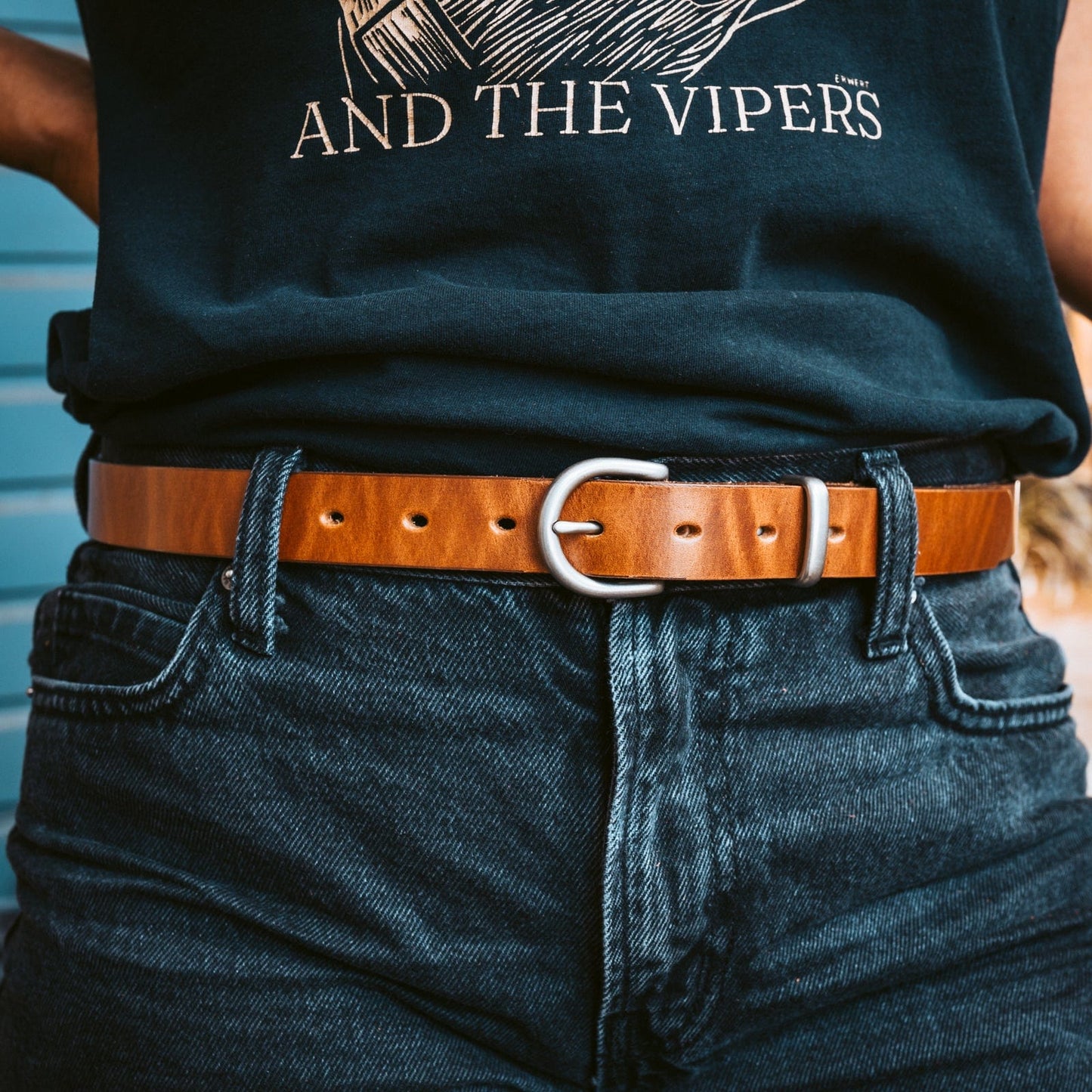 Women's Leather Belt - 1"